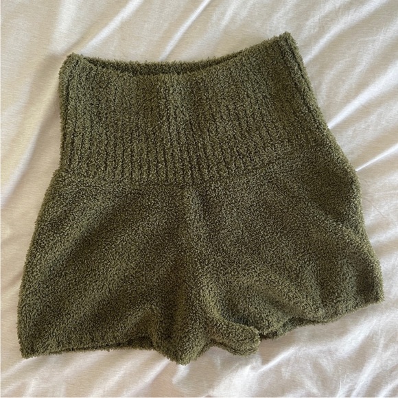 Urban outfitters out from under crop top and shorts green knit lounge set size L - Picture 5 of 8